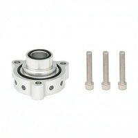 Aluminum Alloy Blow-off Valve Base with O-Rings CNC-Machined Blow-off Valve Adapter Silver BOV Adapter Sturdy for Mechanics