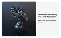 Aquarium Water Circulator Quiet Fish Tank Circulation Pump Strong Suction Mount Aquarium Current Pump