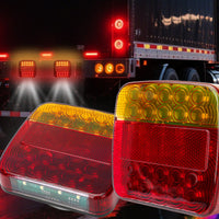 Multi-Function Tow Light Set Waterproof Rechargeable Truck Brake Lights Wireless Hauling Attachment Light Kit for Towing