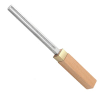Square Guitar Fret File with Wooden Handle, Four-Sided, Coarse and Fine Grit