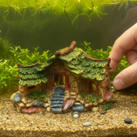 Miniature House Resin Ornament for Bonsai & Micro Landscape Decor