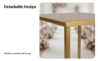 Elegant Design Wedding Column Stand Sturdy Metal Frame Flower Stand Stable Column Display Rack Detachable for Florists, Ceremony, Reception, Party, Entryway