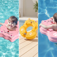 Double-Layered Baby Swim Float with Buckle Padded Infant Swim Buoyancy Aid Secure Safe for Toddlers