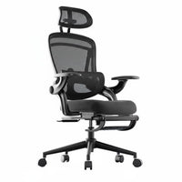 Lumbar Support Ergonomic Recliner with Leg Rest Multidirectional Adjustable Armrests Gaming Seat Highspine Design Desk Chair Reclining spinerest for video game enthusiasts, Remote Workers, Students, Study