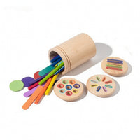 Color Sorting Toy Preschool Color Sorter Shape Sorter Colorful Learning Matching Box Screennon-Digital for Toddlers, Home