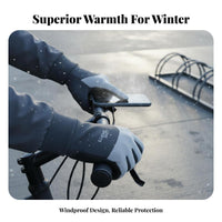 Touchscreen Winter Gloves Adjustable Wrist Strap Waterproof Touchscreen Gloves Breathable Lightweight for Women, Driving, Hiking