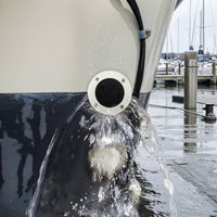 Boat Scupper Drain with Flapper Corrosion-Resistant Boat Scupper Drain with Ball Self-Bailing Valve Leak-Proof for Yachts, Boats