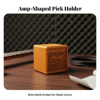 Amplifier Stack Pick Holder Creative Gift Amp Design Guitar Pick Holder Compact Miniature Amp Plectrum Case for Bass Instrumentalists