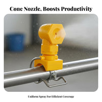 Tubes Clamp Spray Head Easy Installation for Particle Suppression, Humidification, Cooling