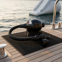 Multi-Person Capacity Yacht Swim Platform Long-Lasting & Puncture Resistant Inflatable Swim Platform Heavy-Duty Inflatable Floating Dock Portable & Lightweight for Families, Yachting, Lake, Ocean, Beach Parties