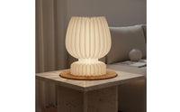 Foldable Paper Lamp Pleated Paper Lampshade Indoor Lighting for Bedroom, Living Room