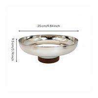 Stainless Steel Cake Effortless to Clean to Clean Decorative Fruit Stand Gift Idea Decorative Serving Bowl for Coffee Shop, Living Room