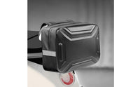 Hard Shell Scooter Rack Bag Water Resistant Rear Rack Bag Reflective Strip Two-Wheeler Accessory PVC Leather