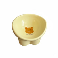 Whisker Friendly Elevated Cat Bowl Easy to Clean Raised Cat Water Bowl Safe Material Ceramic Raised Pet Dish Dishwasher Safe for Cats, Kittens, Small Dogs