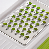 Multifunctional Vegetable Slicer with Container, Modern Vegetable Grater Made of 430 Stainless Steel, 4-Sided for Julienne, Slicing, Shredding, Chopping