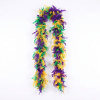 Feathered Multicolor Feather Boa Long Soft Luxurious Boa for Cosplay, Stage Performance, Dance, Carnival Costumes
