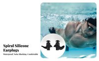 Comfortable Fit Swimming Earplugs and Nose Clip Set Anti-Slip Swimming Nose Clip and Earplug Set Ergonomic Design for Beginners, Pool, Beach