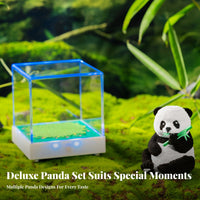 323 Pieces Creative Gift 3D Panda Memo Pad Multifunctional Panda Papercraft Block Includes Display Case for Children, School, Bedroom