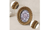 Oval Picture Frame Vintage Oval Photo Frame Gold for Vanity