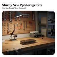 Compact Design Adjustable Divider Case Sturdy Construction Adjustable Divider Box Multi-Functional Small Parts Storage Heavy Duty for Repair Technicians, DIY Enthusiasts, Workshop, Garage, Craft Room, Job Site
