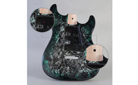 Double-Cutaway Replacement Guitar Body Standard Size Guitar Body with Neck Pocket Sturdy Pre-Drilled for Luthiers