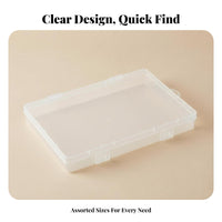 Clear Organizer Box PP Material Clear Box Multipurpose Organizer for DIY Enthusiasts, Craft Room, Workshop, Garage