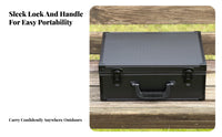Foam-Lined Graded Card Slab Case Divided Compartments Card Slab Case Aluminum-Alloy Hard-Shell