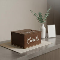Wedding Card Box Sturdy Wood Construction Wooden Wedding Card Box Event Decoration Easy Assembly Party Supply for Weddings