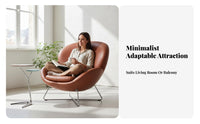 Nordic Design Three-Legged capsule Chair designerNordic-influenced Single Sofa Statement Piece Indoor Seating distinctive Shape for Interior Designers, Apartment Dwellers, Living Room, Balcony, Lounge Area, perusing corner
