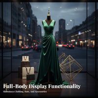 Long-Lasting Construction Curvy Mannequin Display Stable Base Curvy Body Form Hourglass Figure Display Stand for Boutique Owners, Fashion Designers, Online Sellers, Showroom, Photo Studio, Craft Fair, Bedroom