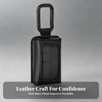 Transparent PVC Window Garage Door Opener Case Hook-and-Loop Closure Garage Opener Carrying Case Carabiner Clip Accessory Storage Portable