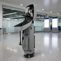 Wheeled Golf Club Transport Bag Large Storage Airline Approved Golf Case Communication Card Holder Sports Gear