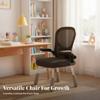 Adjustable Height Ergonomic Kids Study Chair Stable Frame Student Seat Breathable spinerest children's Furniture Soft Padding for Students, Girls, Parents, Studying, academic tasks, at a Desk, Bedroom