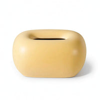 Decorative Rounded Rectangular Tissue Box Cover Elegant Facial Tissue Holder for Office