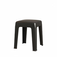 Strong Load-Bearing Stackable Low Stool Sturdy Construction Stackable Padded Stool Non-Slip Feet Small Bench Rounded Corners for Homeowners, Business Owners, Living Room, Bedroom, Entryway, Bathroom