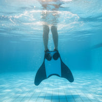 Mermaid Tail Swim Fin One-Size Mermaid Monofin Swim Fin with Double Foot Pocket Snug-Fitting Monofin with Foot Pockets