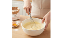 Egg Whisk Lightweight Manual Whisk Stirrer Easy-Grip Utensil Sturdy for Bakers, Baking, Kitchen