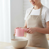 Semi-Automatic Flour Sifter Container Food Grade Material Handheld Container Sifter Powdered Sweetener Dispenser Long-Lasting