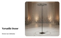 Ideal Photo Backdrop Metal Hoop Frame Easy Assembly Hoop Pillar Flower Stand Stable Design Metal Wedding Arch Stand Detachable for Party