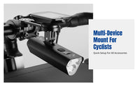 Bike Computer Mount, Adjustable Aluminum Alloy, Outdoor Trail Cycling Accessory, Compatible with Sports Camera & Headlight