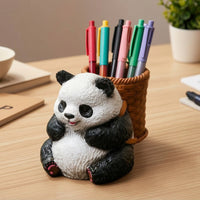 Pandas Pen Holder Decorative Pandas Desk Organizer Compact Ornament for Office Workers
