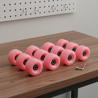 Four-Wheel Glide Wheels Indoor & Outdoor PU Glide Wheels Skating Equipment Shock Absorbing Quiet Function for Beginners