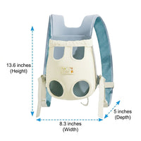 Pet Backpack Front Pack Cat Carrier Bag, Small Oxford Cloth Dog Backpack for Travel Hiking, Breathable Outdoor Pet Carrier with Spun Silk Mesh
