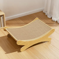 Cat Scratcher Bed Curved Cat Scratching Board Woven for Cats, Kittens, Indoor, Living Room, Bedroom