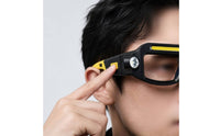 Handshands-off Glasses-Style Headlamp Dual-Sided Side Lights Eyeglass Headlamp Clear Lens Openings LED Light Glasses