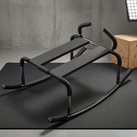 Multifunctional Exercise Stool Padded Rocker Stool Looped Grips