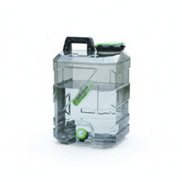 Faceted Diamond-Pattern Water Bucket Clear Water Bucket with Tap Rigid Easy to Clean for Camping