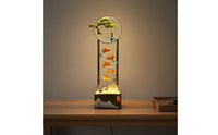 LED Water Waterfall Feng Shui Decor Cascading Waterfall Quiet Tranquil Water Feature for Living Room, Hotel Lobby, Entryway
