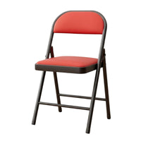 Foldable Padded Folding Chair Space-Saving Design Padded Collapsible Chair Soft Cushion Household Furniture Sturdy Steel Frame for Office Workers, Community Groups, Dorm Room, Indoor and Outdoor Events, Conferences, Parties