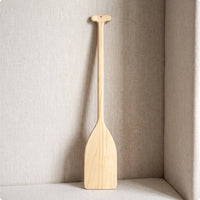 Decorative Wooden Paddle Rustic Paddle with T-Handle Varnished Oar Sturdy for DIYers, Wall Decor